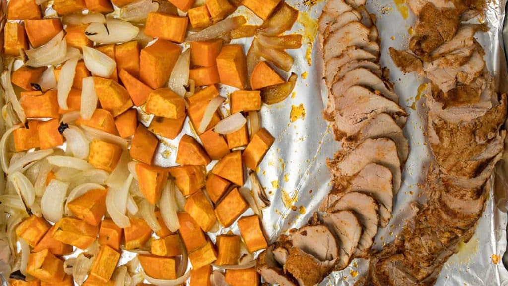 Sheet-Pan-Pork-Tenderloin-and-Thyme-Aioli-with-Sweet-Potatoes