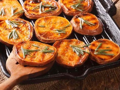 sweet potato slices