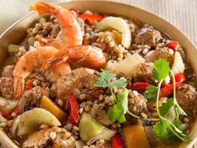barley lentil turkey gumbo
