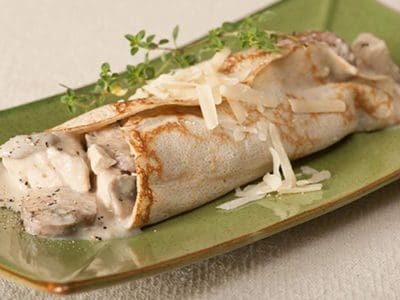 chicken mushroom crepes